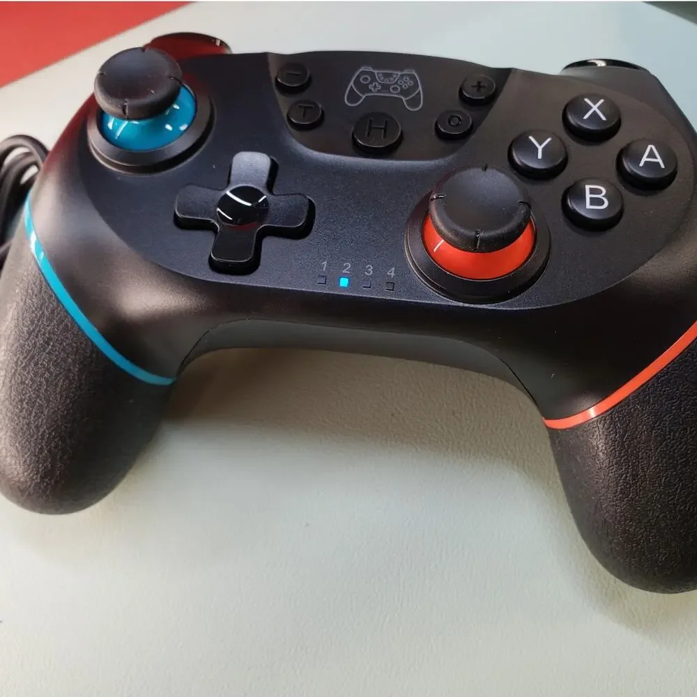 Diswoe Wireless pro gamepad for Switch, Switch Lite and PC. Rechargeable. Black